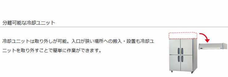 パナソニック業務用冷蔵庫商品説明