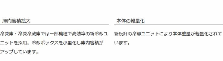 パナソニック業務用冷蔵庫商品説明