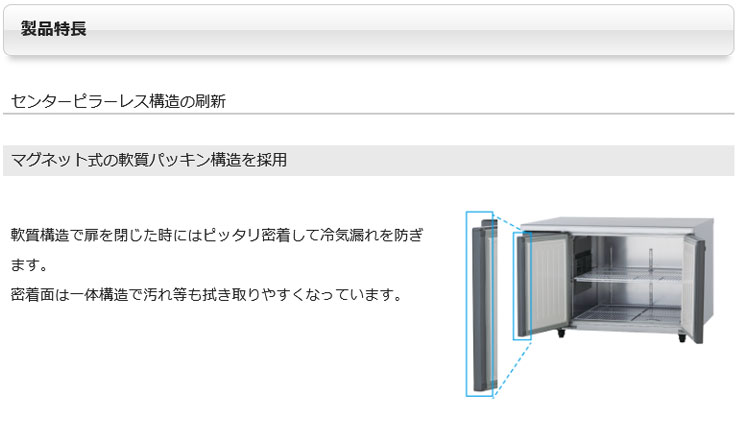 SUR-K1261SB (旧型番SUR-K1261SA) Panasonic横型冷蔵庫インバーター