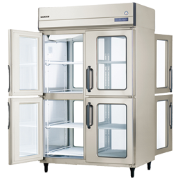 【業務用】フクシマガリレイ パススルー冷蔵庫（ガラス扉仕様） 《ノンフロン》