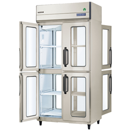 【業務用】フクシマガリレイ パススルー冷蔵庫（ガラス扉仕様） 《ノンフロン》