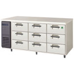 LDW-160RX フクシマガリレイ【ノンフロン】3段ドロワータイプ冷蔵庫