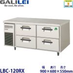 LBC-120RX(旧LBC-120RM2)フクシマガリレイ【ノンフロン】2段ドロワータイプ冷蔵庫