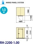 RH-22-1.00 プレハブ冷蔵庫パネル 《日軽》